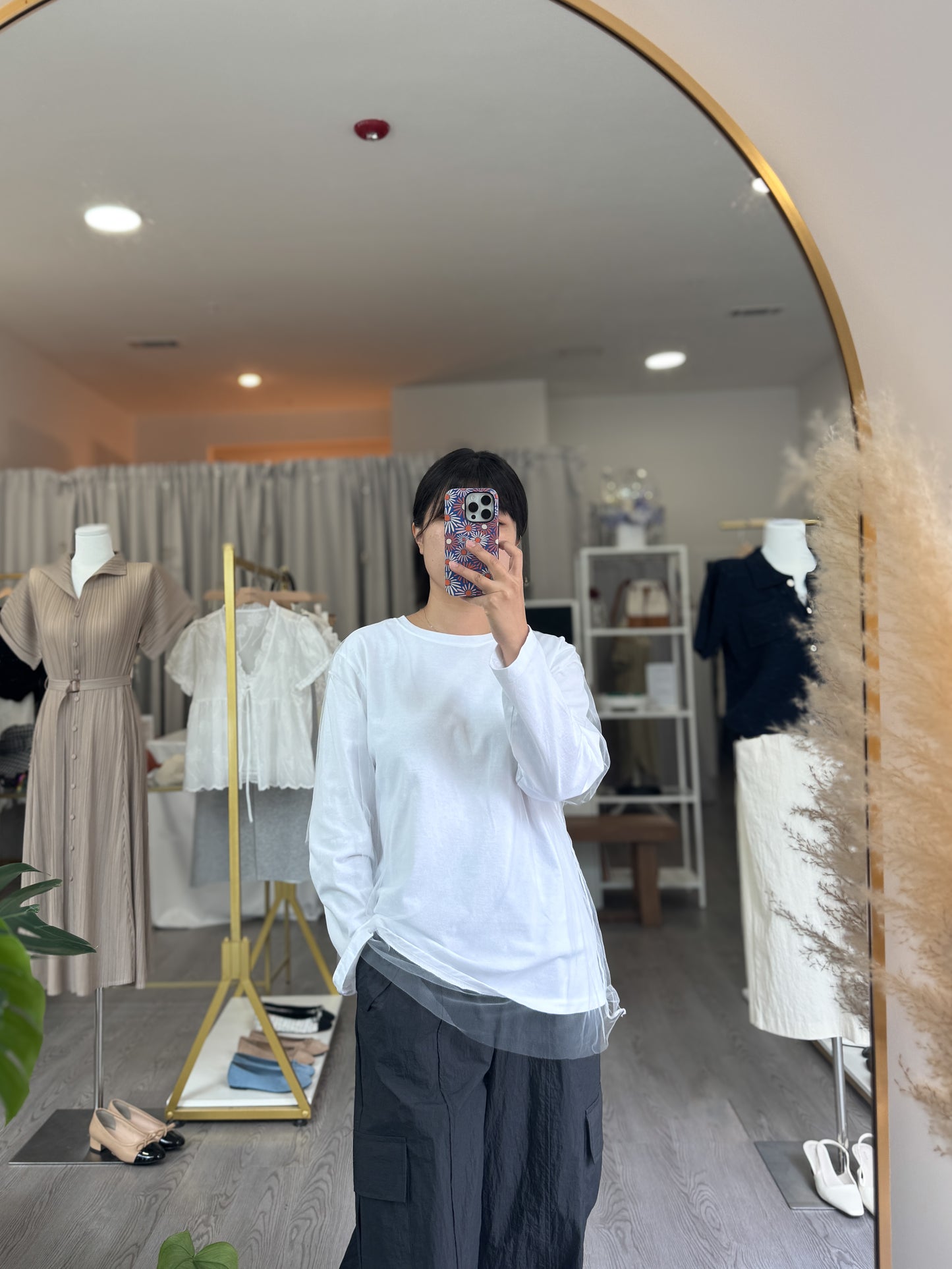 Soft Net Layered Tee - AdoreMeU