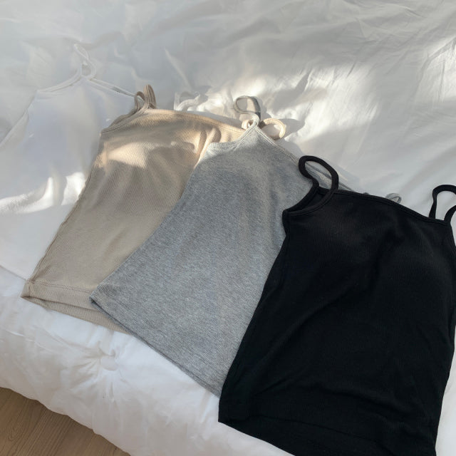 * Ribbed Padded Camisole