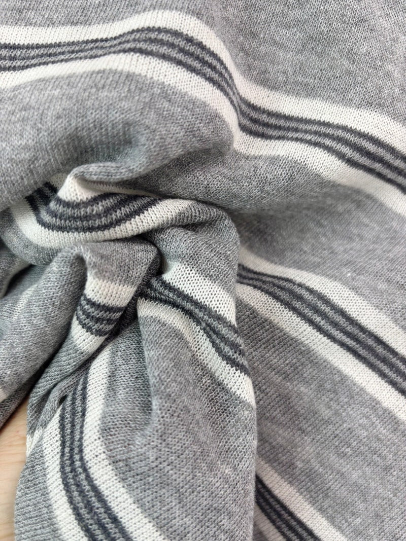 * Linen Stripe Knit Top