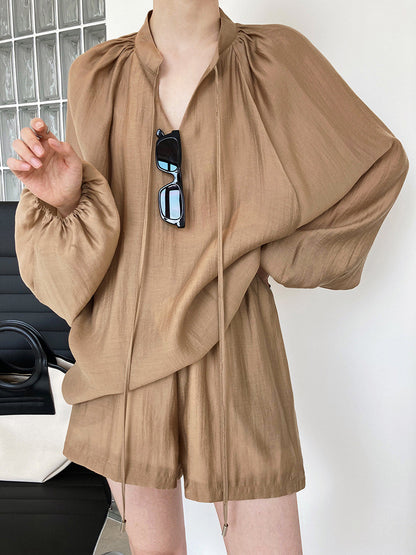 *Daily Blouse & Shorts Set