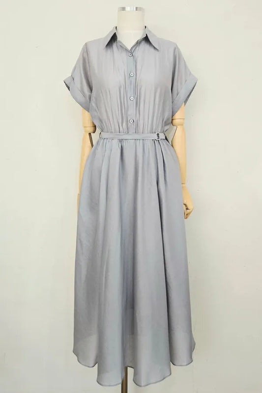 Belted Shirt Dress