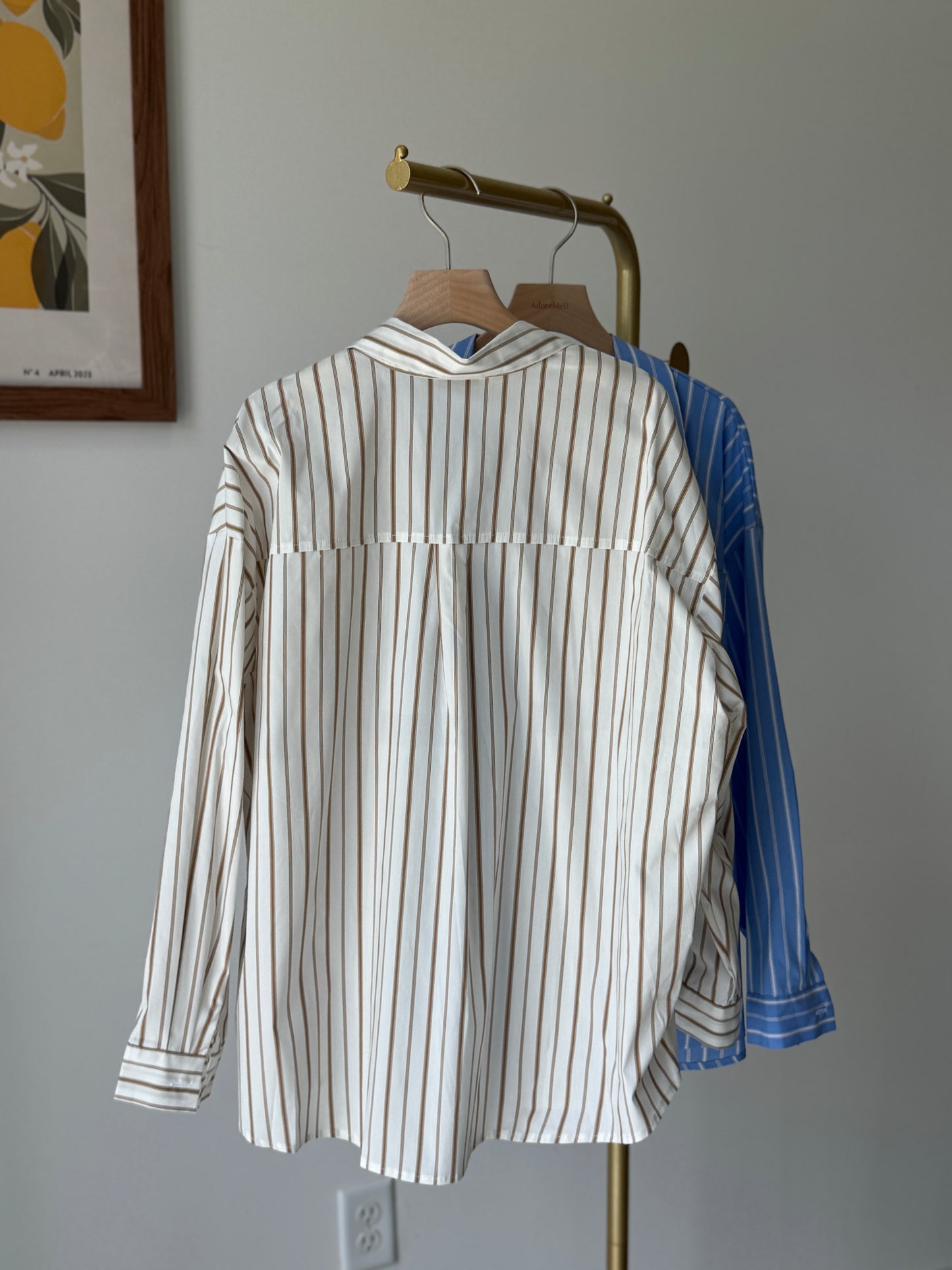 Fall Striped Button-Down Shirt(~9/8)