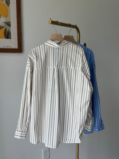 Fall Striped Button-Down Shirt(~9/8)