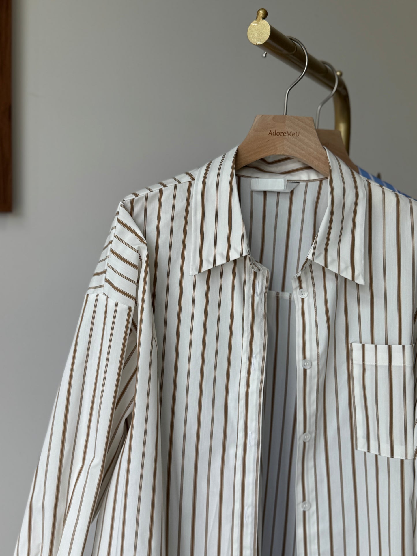 Fall Striped Button-Down Shirt(~9/8)