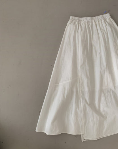 * Shirring Detail Flare Skirt