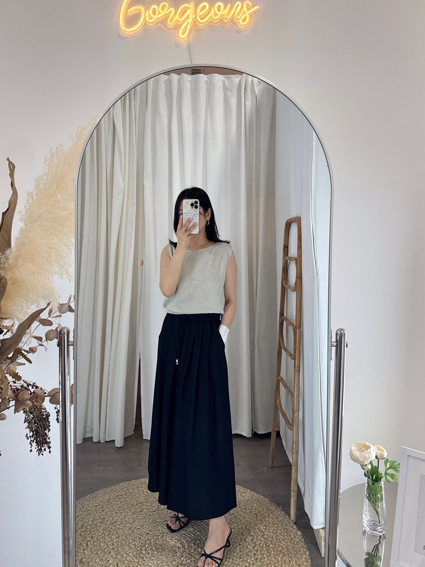 Wide Pintuck Pants(~7/4)
