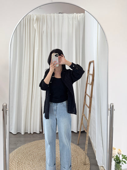 Lace Overfit Shirt(~3/29)