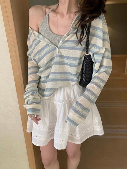 * Youth Stripe Loose Tee