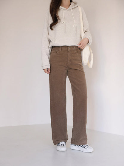 Semi Wide Corduroy Pants