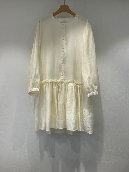 * Luna Frill Shirred Dress