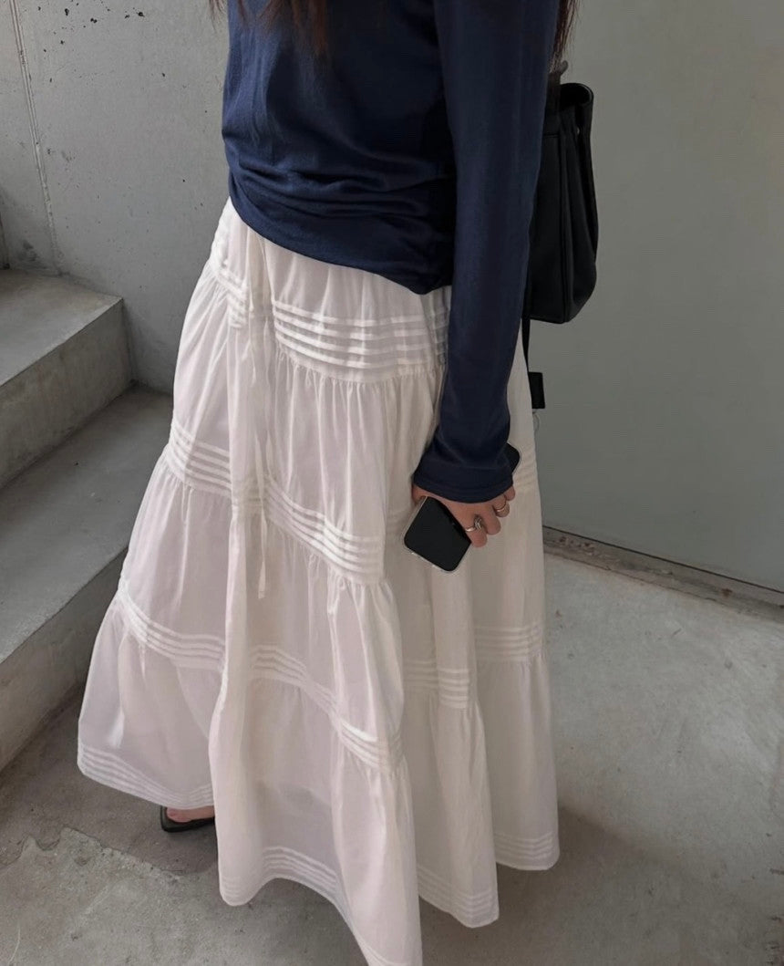 *Tiered Frill Maxi Skirt