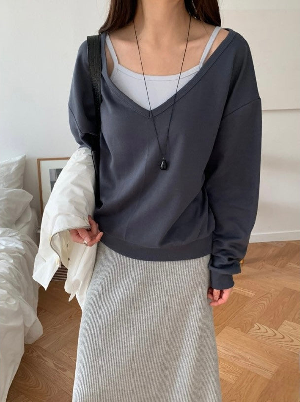 Preto Sweatshirt &Tank Top Set (~9/5)