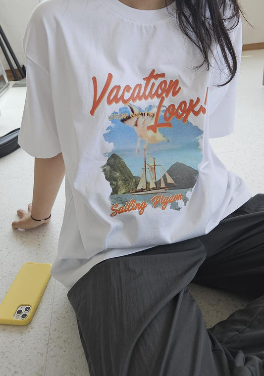 Vacation Loose-Fit Tee - AdoreMeU