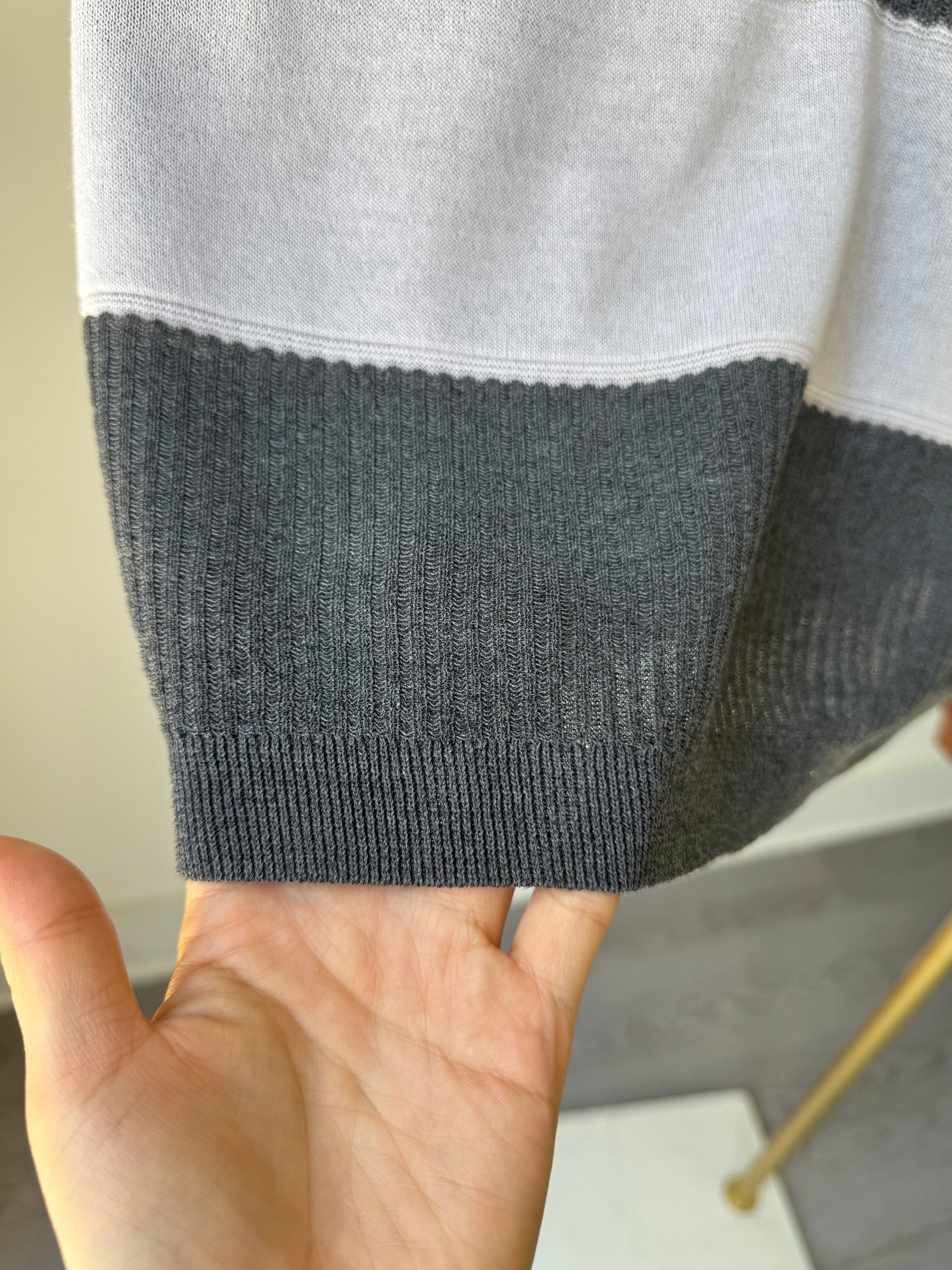 Stripe Collar Summer Knit(~7/9)