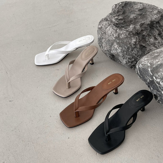 * Heeled Flip-flop Sandals