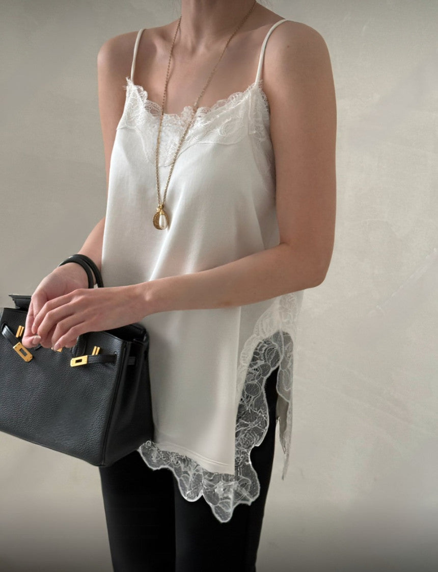 * Satin Lace Camisole