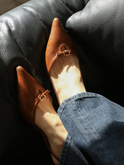 *Buckle Slingback Heel