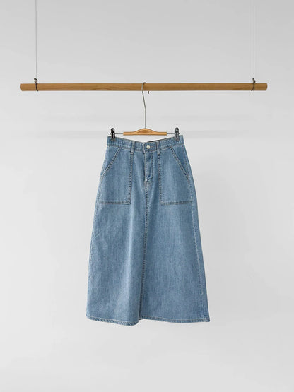 Front Pocket Denim Skirt(~7/6)