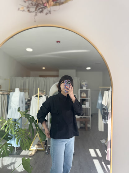 Unbalance Pintuck Shirt - AdoreMeU