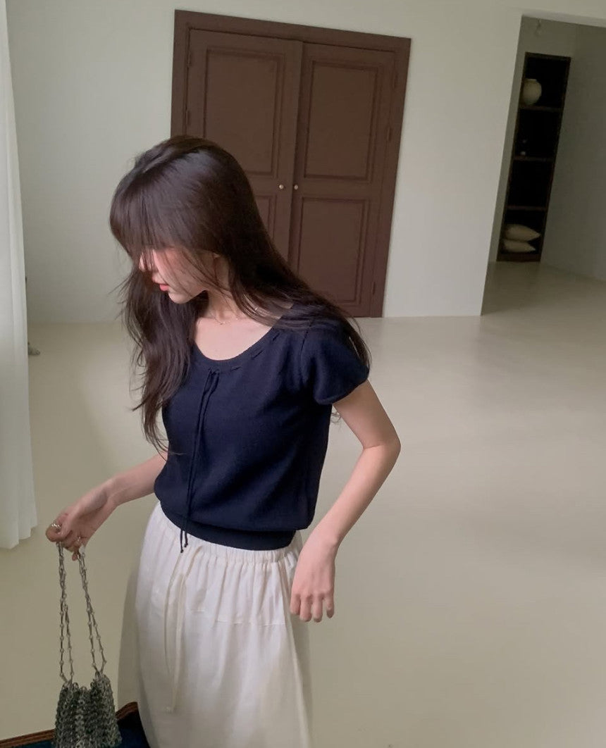 * From Ribbon Short Sleeve Knit