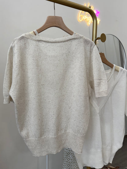 Layered Knit Top (~6/19)