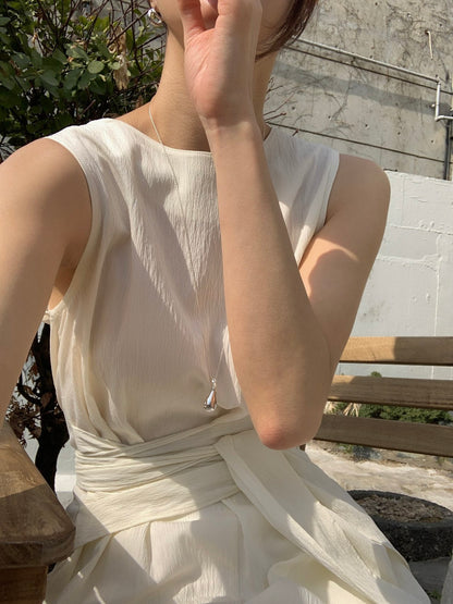 * Dove Sleeveless Maxi Dress