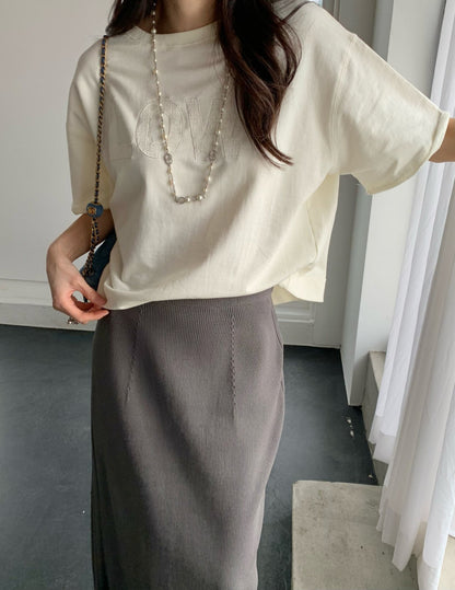 Tweed Embroidered Sweatshirt