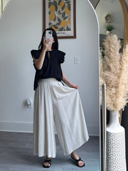 Linen Skirt Pants - AdoreMeU