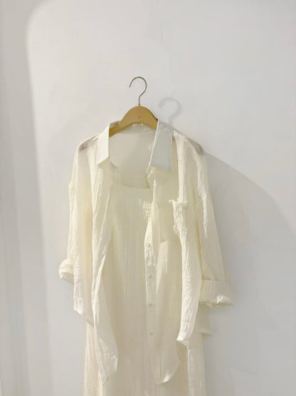 Wrinkle Shirt and Dress Set (~7/2)