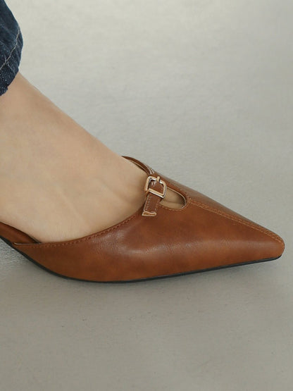 *Buckle Slingback Heel