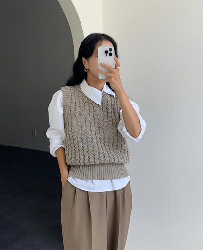 Unbalance Pintuck Shirt - AdoreMeU