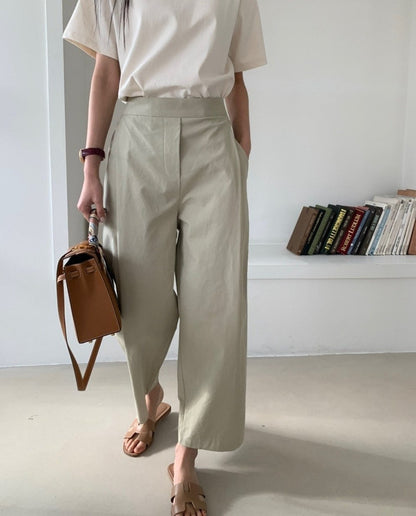 *바이오 핀턱 팬츠