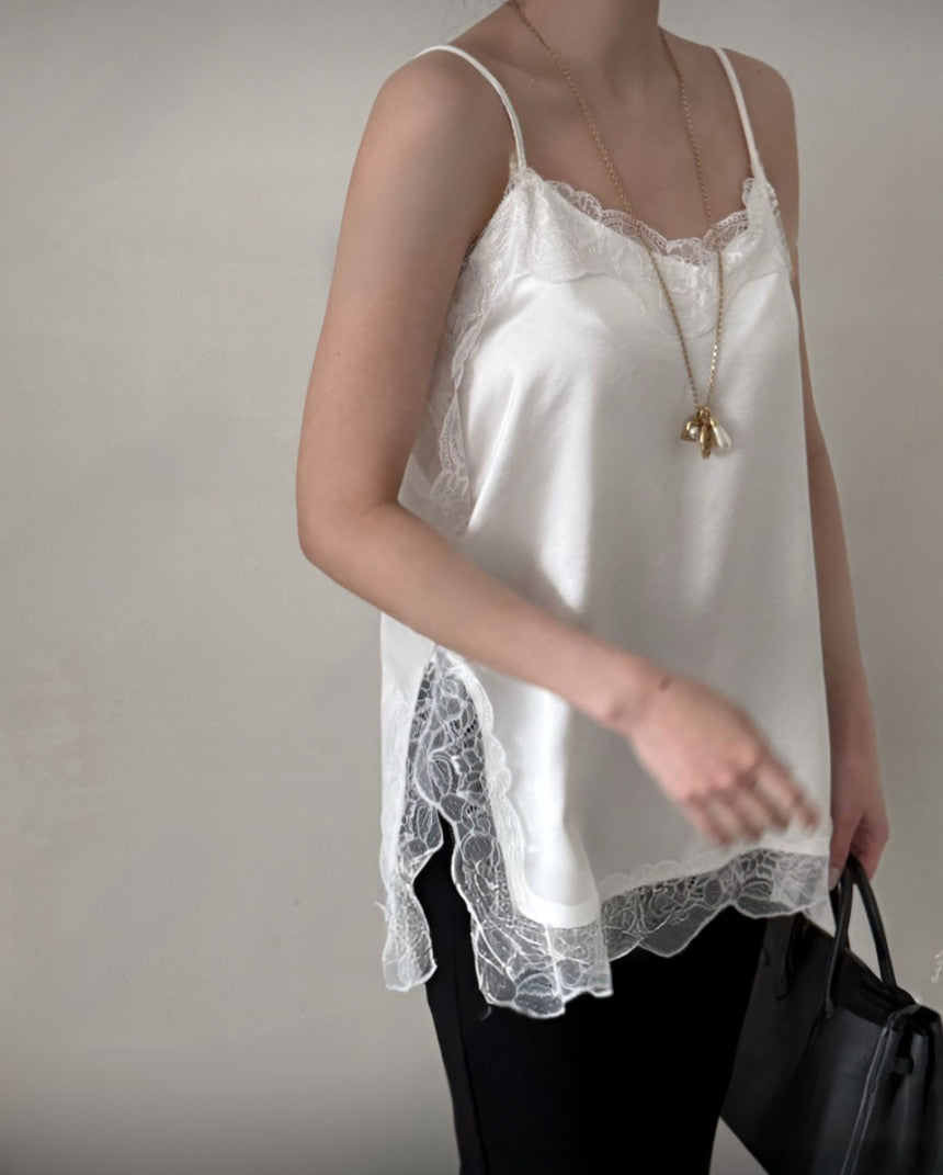 * Satin Lace Camisole