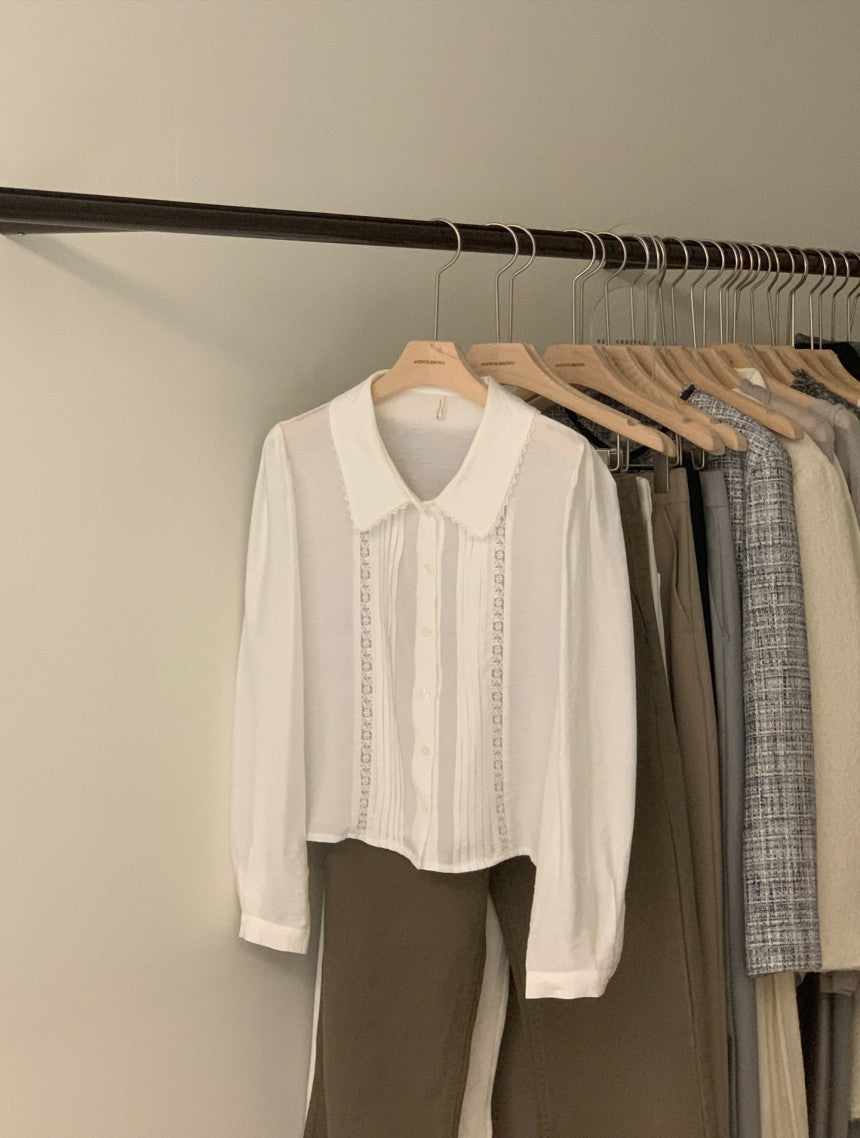 *Lace Pintuck Blouse