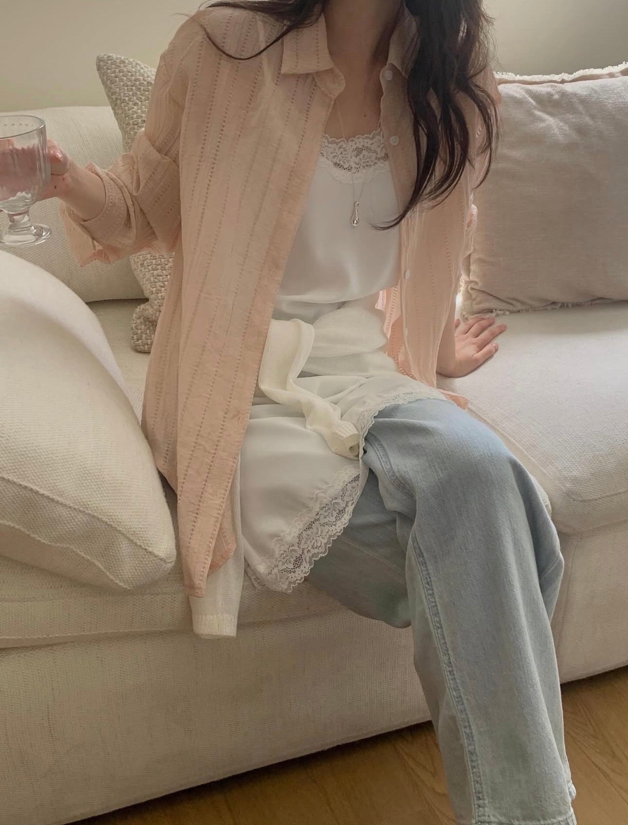 * Eyelet Lace Shirt