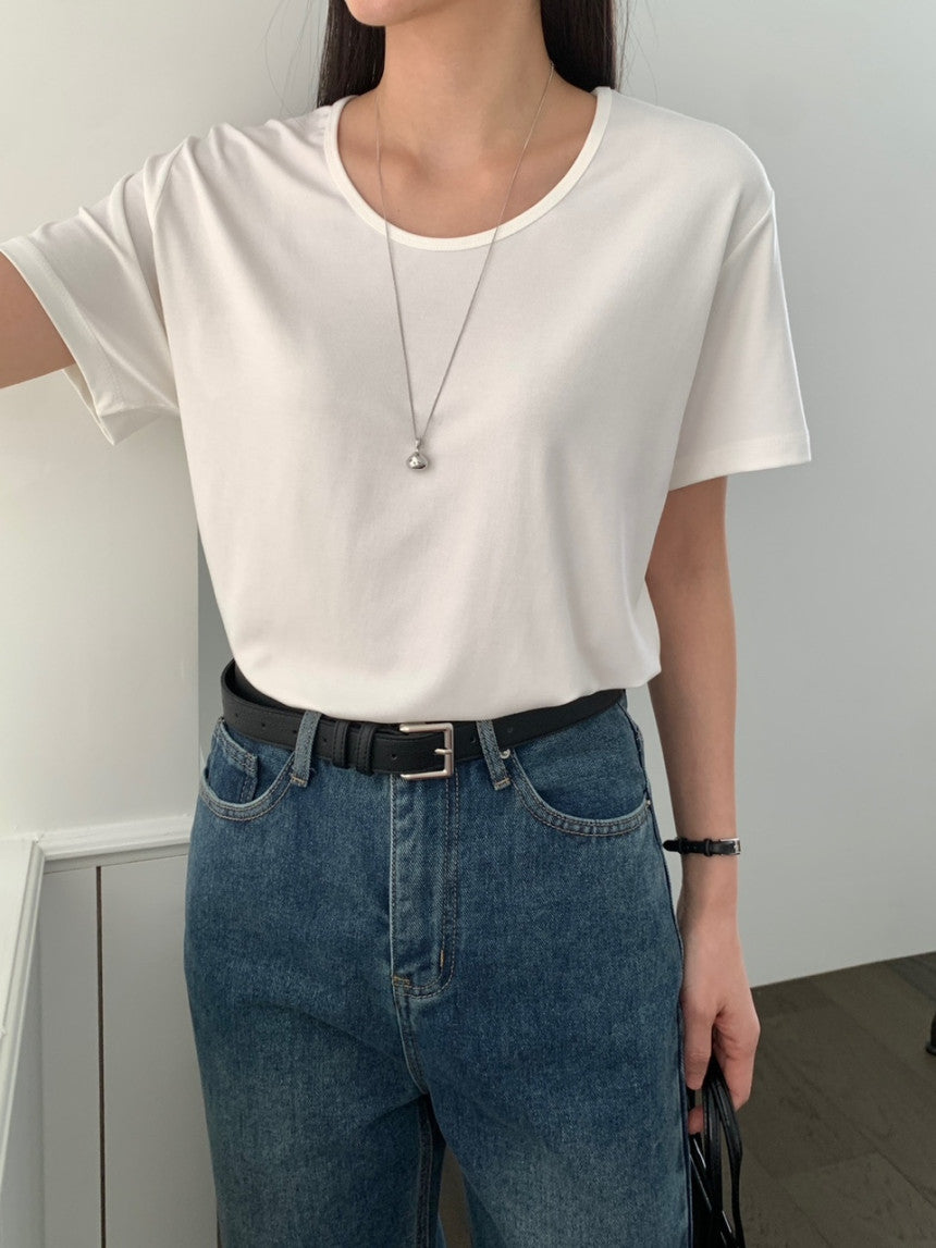 U Neck Overfit Tee