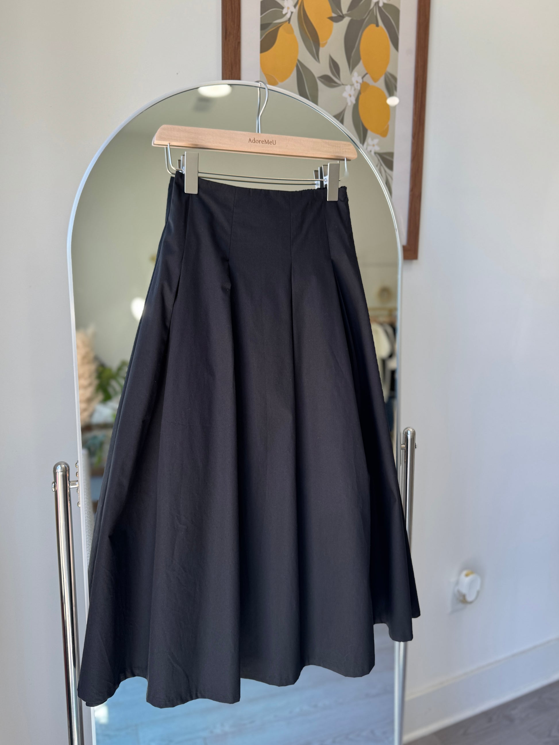 Pintuck Flare Skirt - AdoreMeU