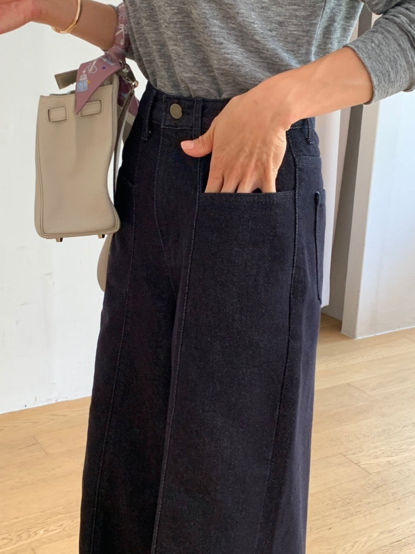 * Non-Fade Cropped Denim