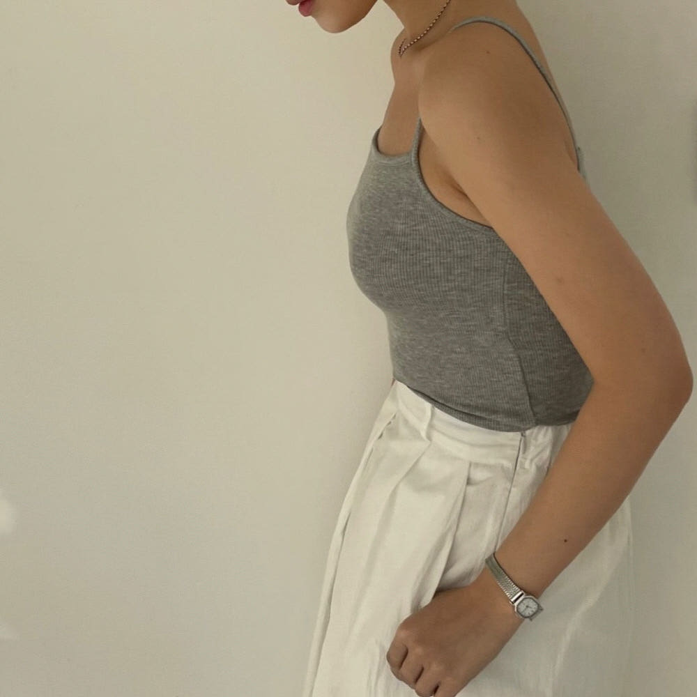 * Ribbed Padded Camisole