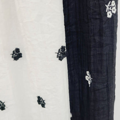 *Floral Embroidered Chiffon Skirt