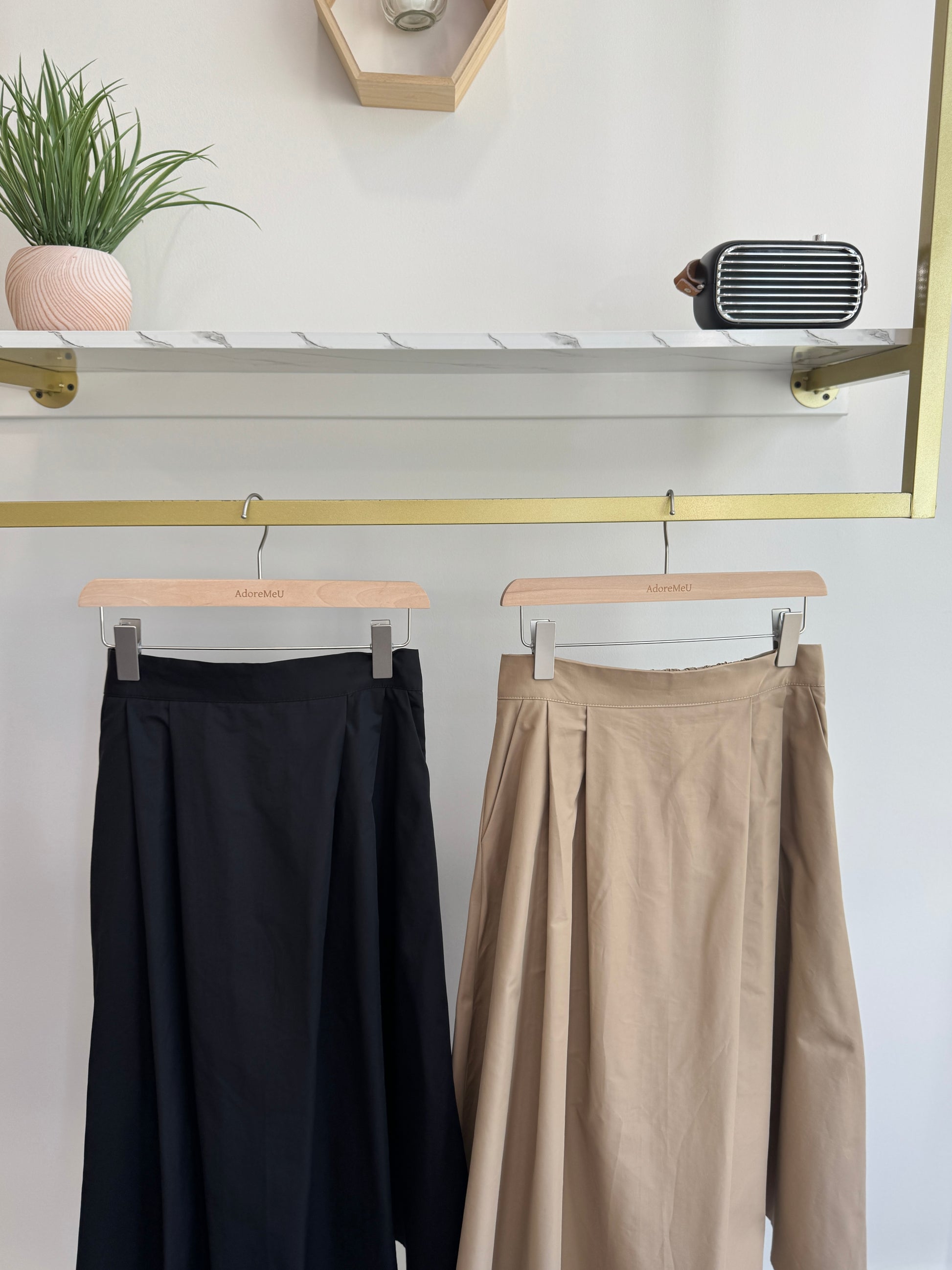 Terry Pintuck Banding Skirt(~9/30) - AdoreMeU