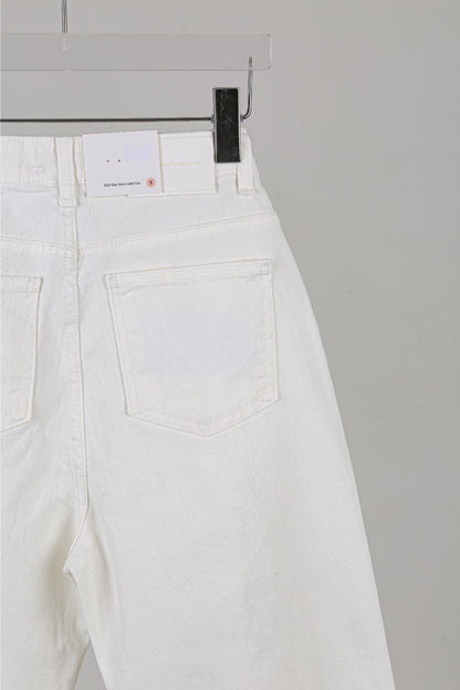 White Straight Denim