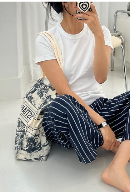 *Stripe Wide Lounge Pants