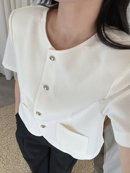 Round Collar Summer Jacket