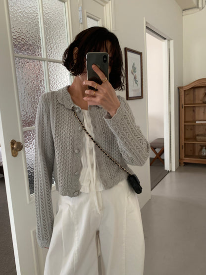 *크로셰 칼라 가디건