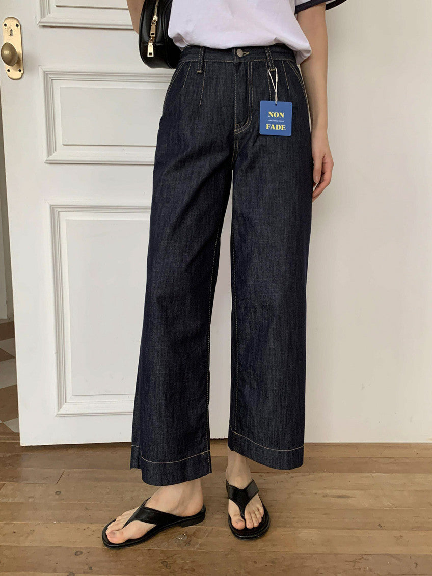 * Non-Fade Raw Denim Jeans