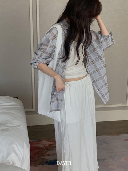 Oversized Check Shirt
