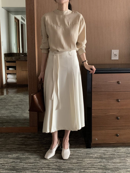 * Spring Pleated Skirt