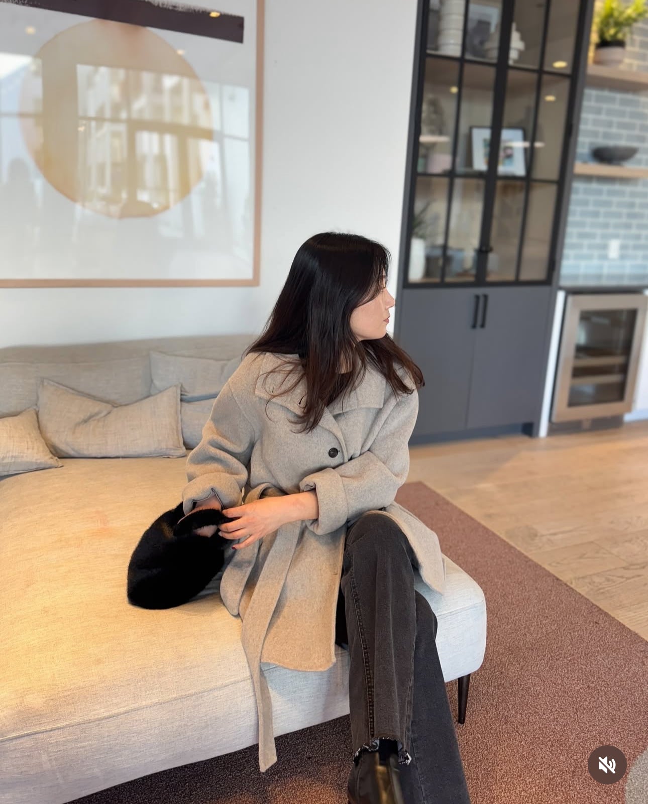 High Neck Handmade Half Coat