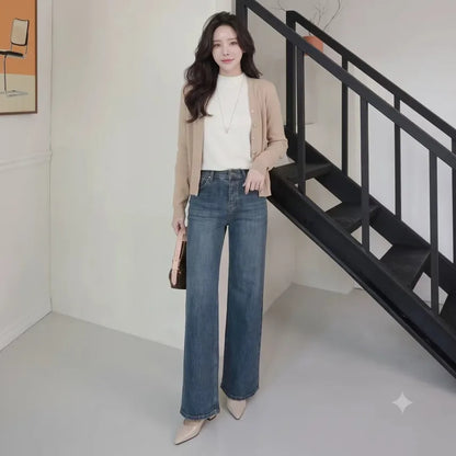 Cat Distressed Wide Denim (~10/25)
